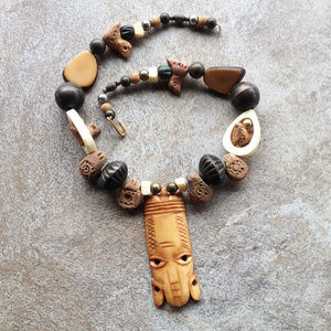 Vintage Tribal Artisan Chunky Necklace